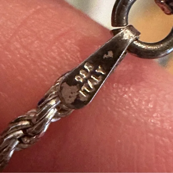 Vintage Old Pawn Zuni Sterling Silver Inlay Thunderbird Pendant Brooch Necklace - Picture 7 of 9